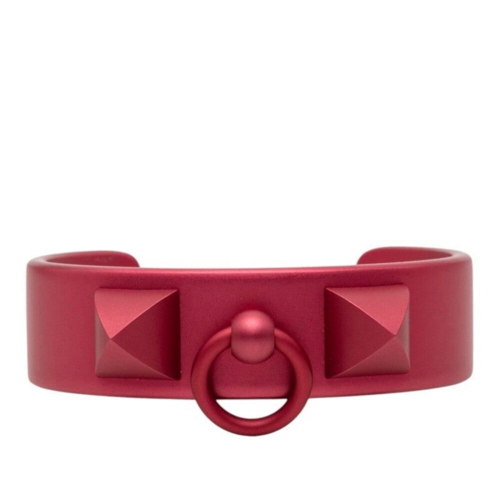 Hermes Collier de Chien Medor Sunset Aluminum Bangle Pink